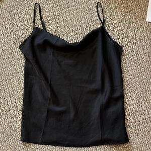 SHEIN Black Satin Tank Top